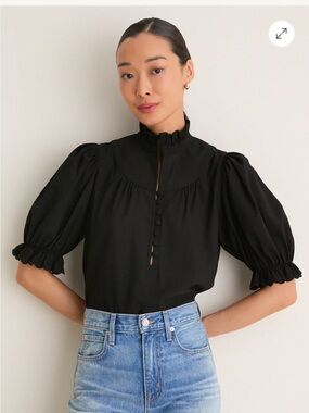 Tuckernuck, Pomander Place Black Selena Blouse